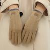 Solid Color  Gloves Keep Warm Women Mittens Fashion Winter Velvet Gloves  Driving