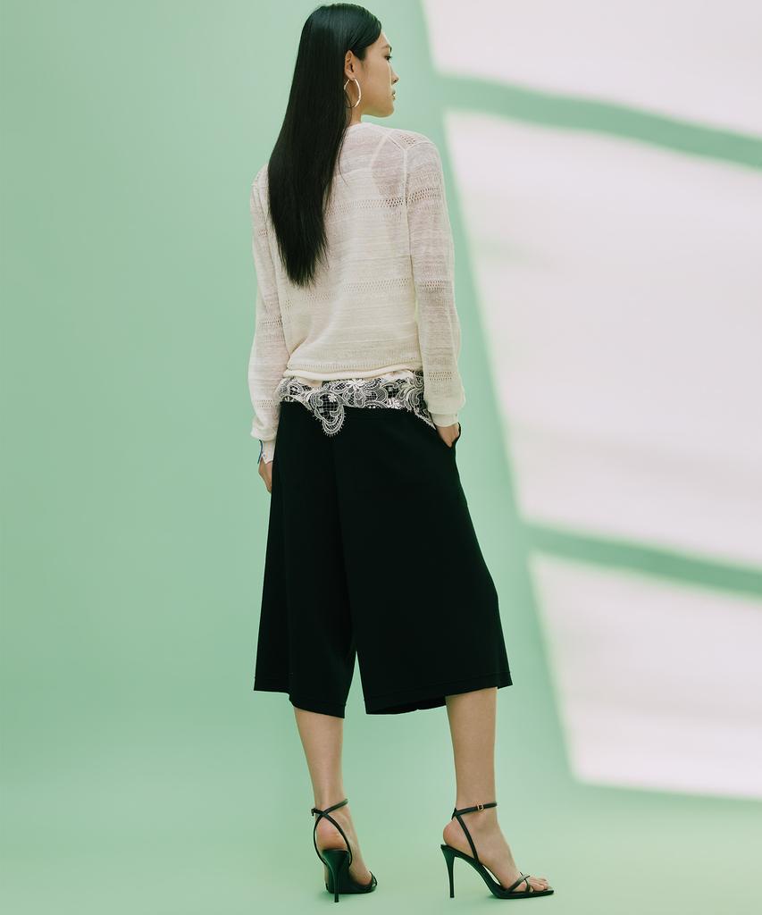 Diale Refine Bermuda Pants - Black
