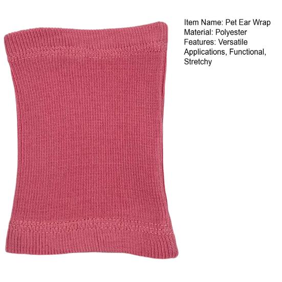 Успокаивающая толстовка для собаки, защита ушей питомца, облегчение тревожности питомца, обертывание для ушей, эластичная вязаная повязка на шею, подавляет шум для груминга, купания, сушки феном