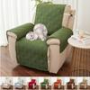 Quilted Anti -Wear Recliner Sofa Cover For Living Room Dog Pet Kid Anti -Couch Cushion Cover Armchair Furniture Protector