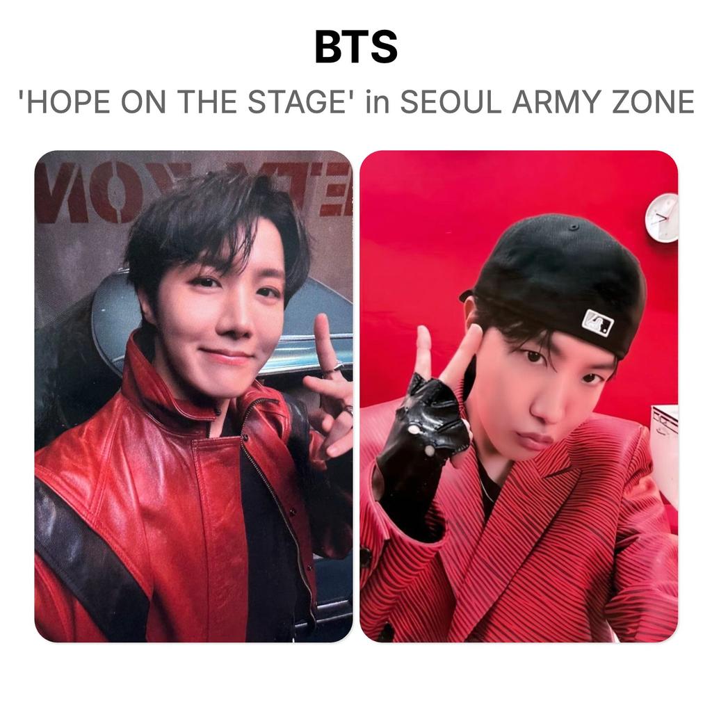 BTS Официальная фотокарточка J-hope Тур 'HOPE ON THE STAGE' в СЕУЛЕ ЗОНА ARMY