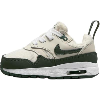 Air Max 1 EasyOn Pale Ivory White Bicoastal Vintage Green (я) Детские кроссовки DZ3309-107