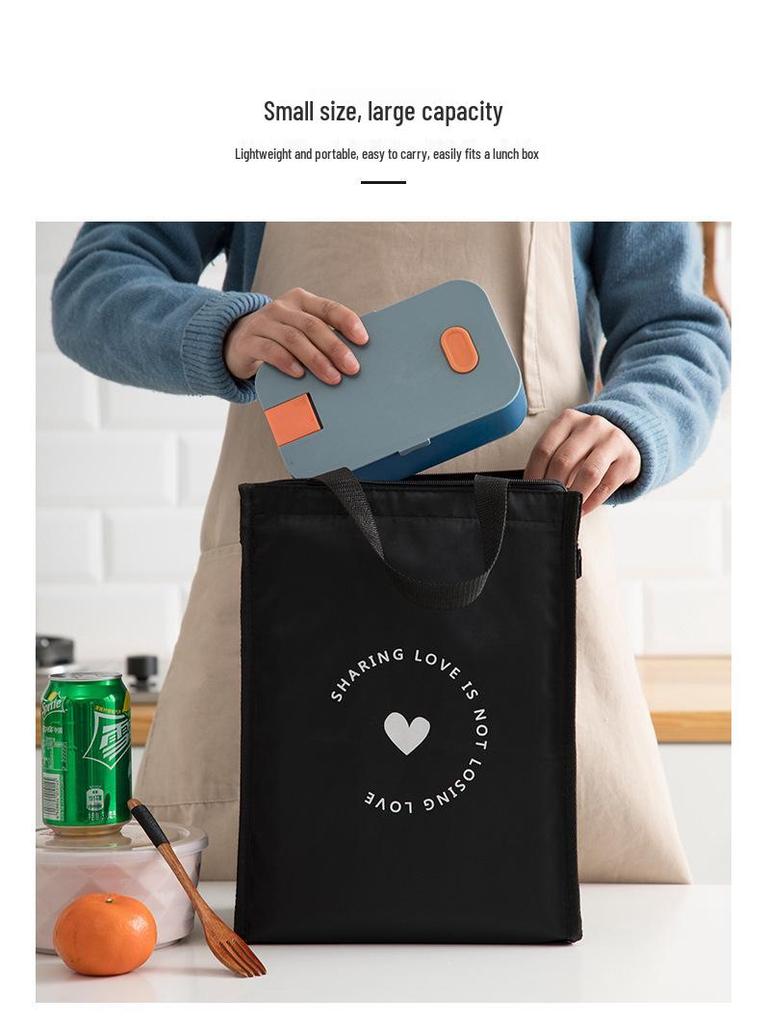 Thickened Waterproof Insulated Oxford Cloth Lunch Handbag