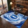 Ковер из хрустального велюра с футбольным принтом Brighton & Hove Albion, Удобный, Впитывающий влагу, Нескользящий, Для помещений