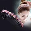 Unisex Hairband Bezel Headband Men Women Sports Hair Band Hoop Top Metal Double Bangs Flower Hair Accessories