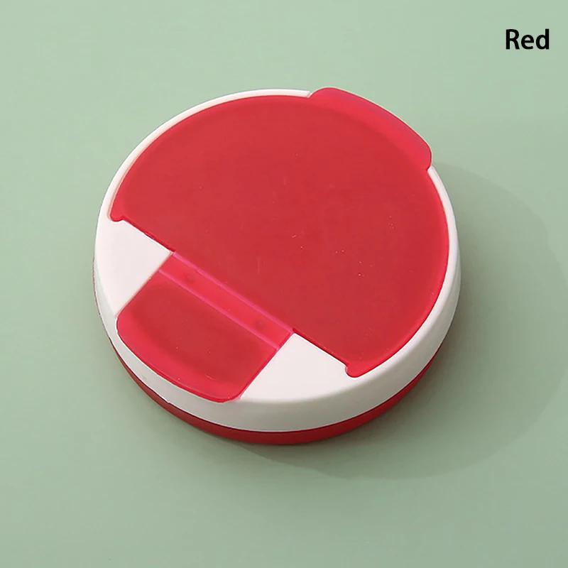 4 Grids Storage Boxes Pill Box Round Shape Portable Capsule Tablet Organizer Pill Case For Travel Mini Medicine Tablet Container