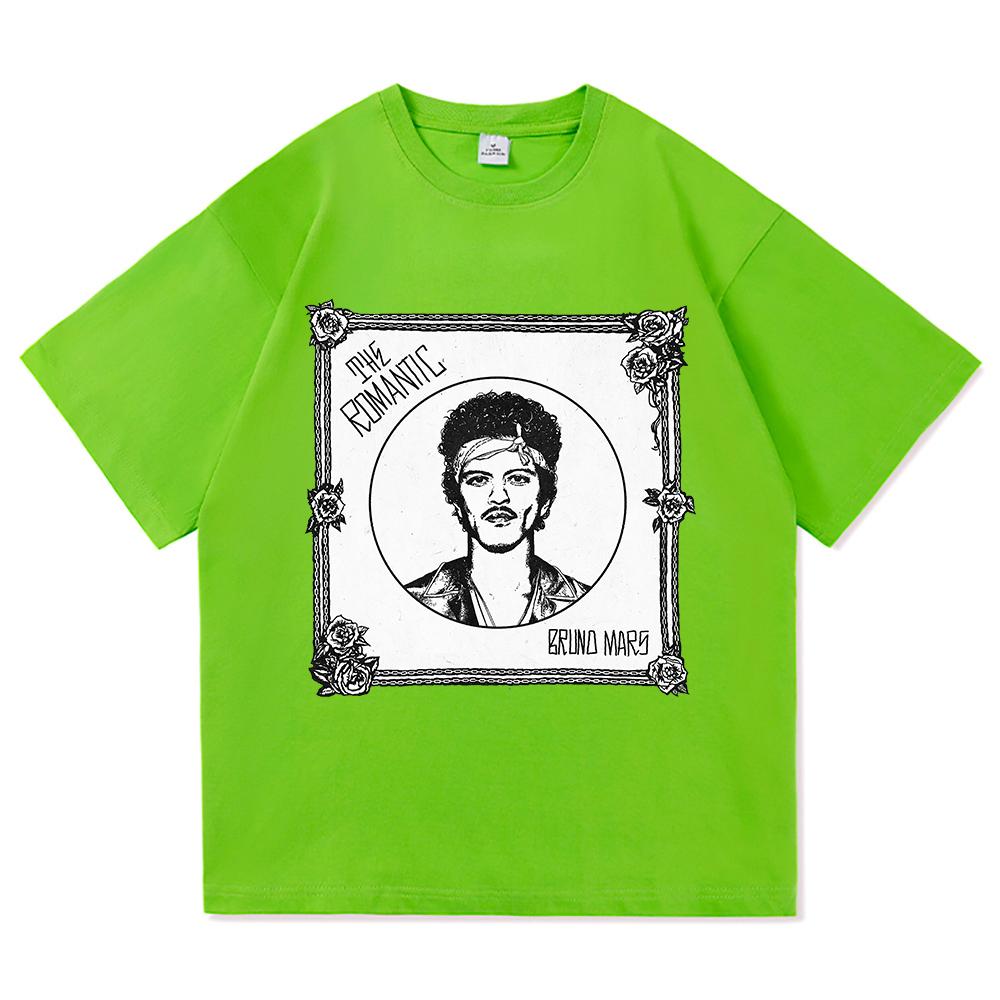Bruno Mars The RoUnisextic Tee Shirt 2026 New Album Retro UnisexWomen Clothing Harajuku High Quality Tops Cotton TShirts Vintage