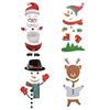 Christmas Decorations Creative Reindeer Snowman Santa Claus Refrigerator Magnet Stickers Set Cute Fridge Magnet Stickers
