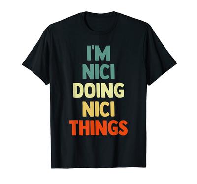 Nici Занимается Делами Nici Веселая Персонализированная Именная Футболка Nici Я