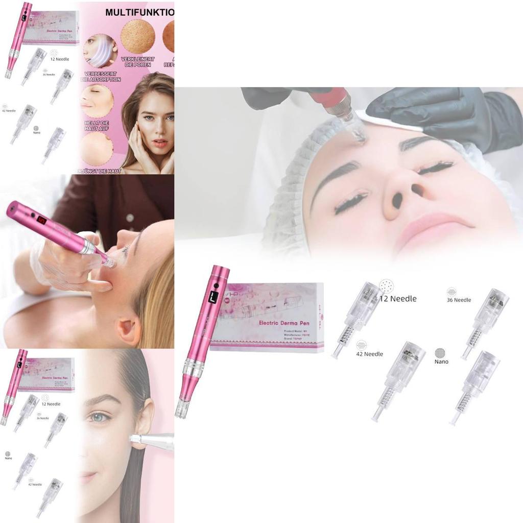 Tbphp Беспроводной Электрический Микродермабразионный Аппарат Портативный Косметологический Инструмент с 7 Регулируемыми Настройками для Домашнего Использования