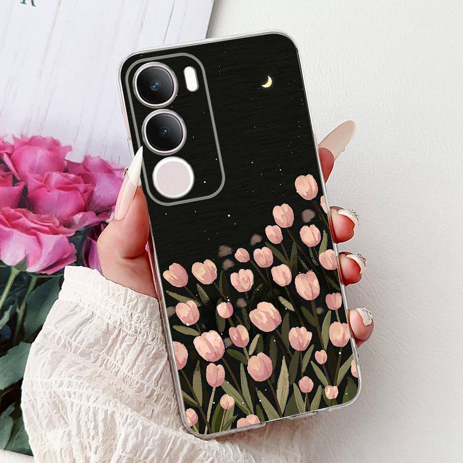 Silicone Case For Vivo Y19s V2419 Cover Lovely Cat Butterfly Cartoon Soft Back Protective Shell For Vivo Y19s 4G Y 19s TPU Coque