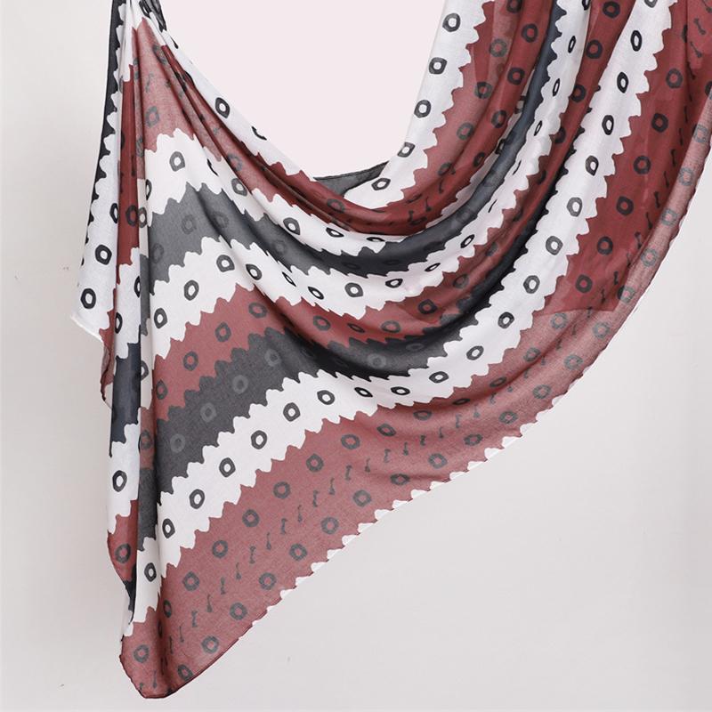 Watercolour Floral Shawl Scarf Muslim Modal Jersey Hijab Scarf Women Plain Soft Turban Tie Head Warps Headband Scarf