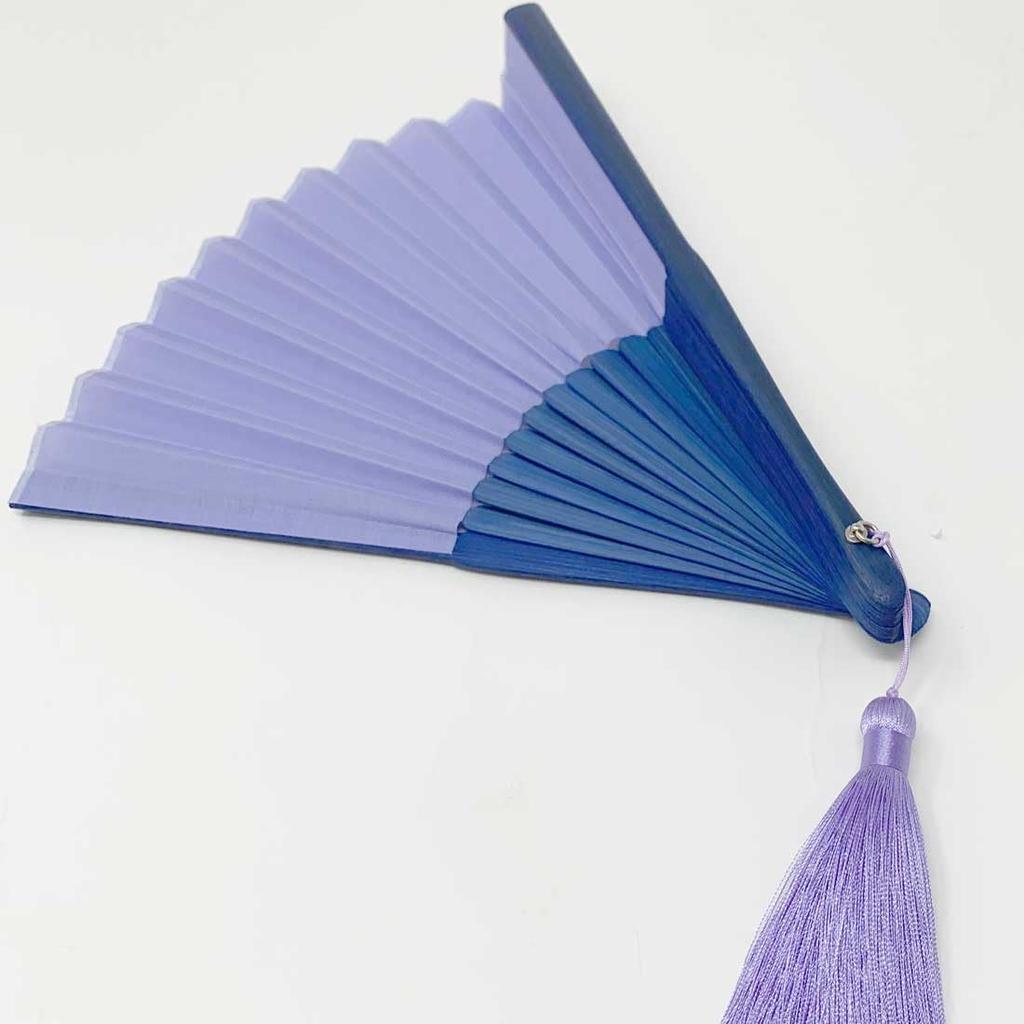 Shouroku Складной веер для поставляется с веером для фиолетовый x поп летний складной веер [Nishikawa Shoten] лето, чехол, двухцветный двухцветный, женщины, дамы,