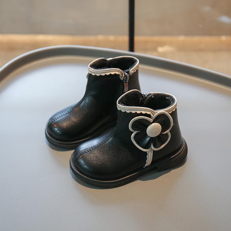 Обувь для девочек, нескользящие ботильоны для женщин, дизайнерская обувь для принцесс, теплые зимние ботинки, модная детская повседневная обувь, Botines Para Mujeres