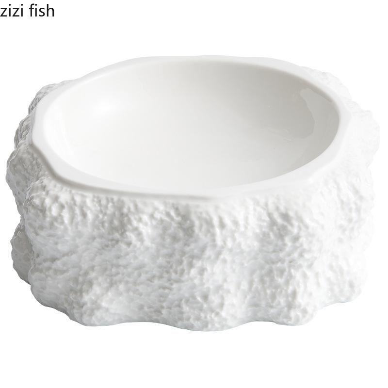 Каменная текстура Керамическая обеденная тарелка Ресторанная двойная изолированная тарелка Десертная тарелка Тарелки для суши Посуда для молекулярной кухни