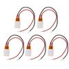 5Pcs PTC Heating Plate Aluminum Alloy Ceramic Thermostatic PTC Heating Element 200 Celsius Red Black Cable