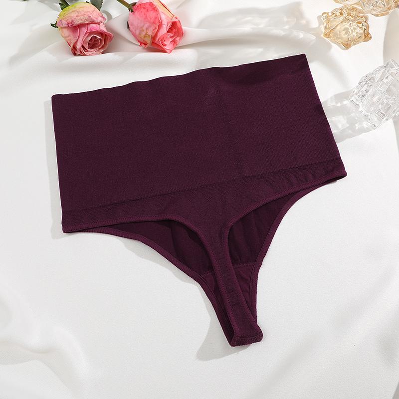FINETOO High Waist Slimming Panty Seamless Sexy Thong Butt Lifter Shapewear Lady Tummy Control G-String Weight Loss Body Shaper