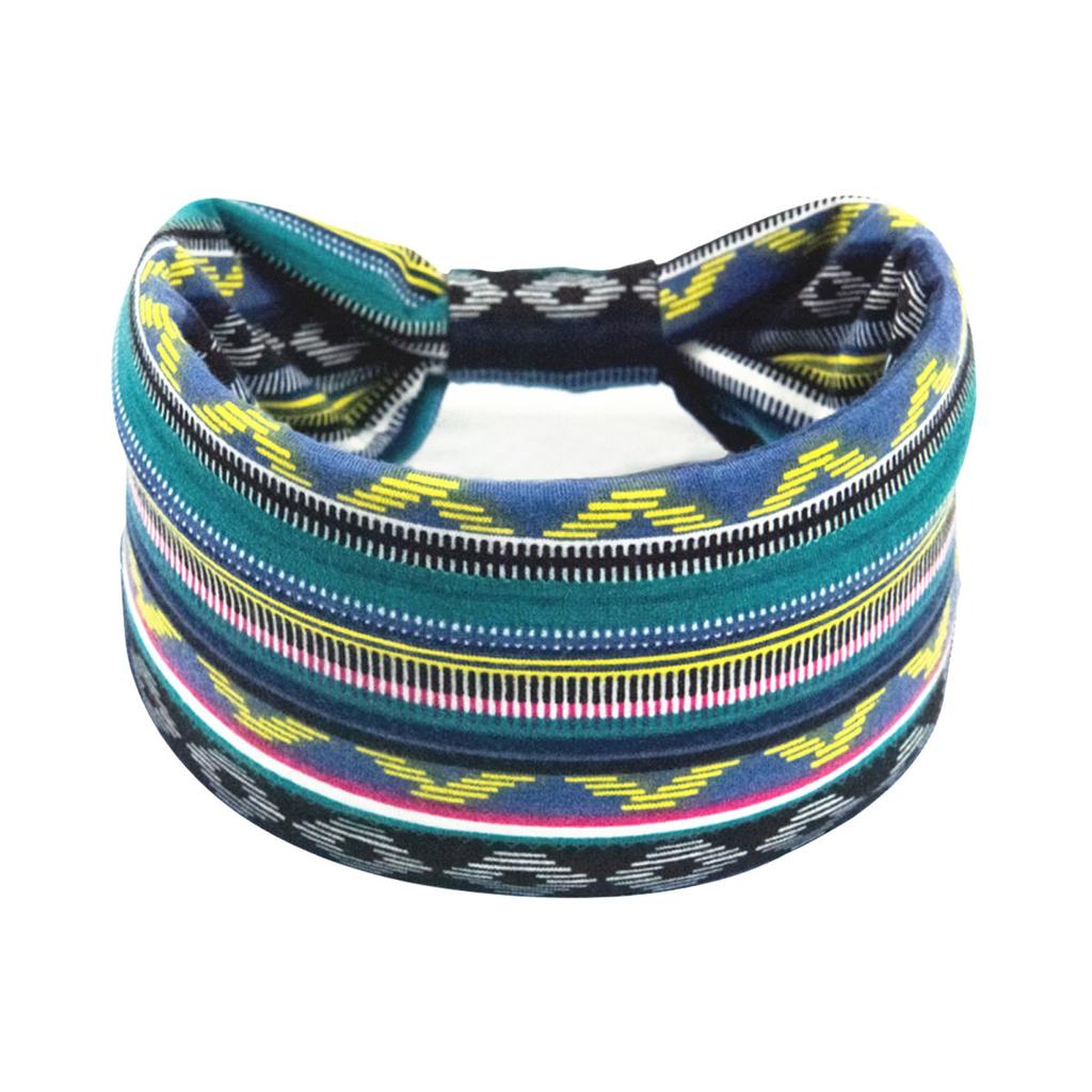 Women's Printed Headband Sports Hair With A Wide Edge Yoga Headband Soft Hair Band Headdress Bundle Hair Band