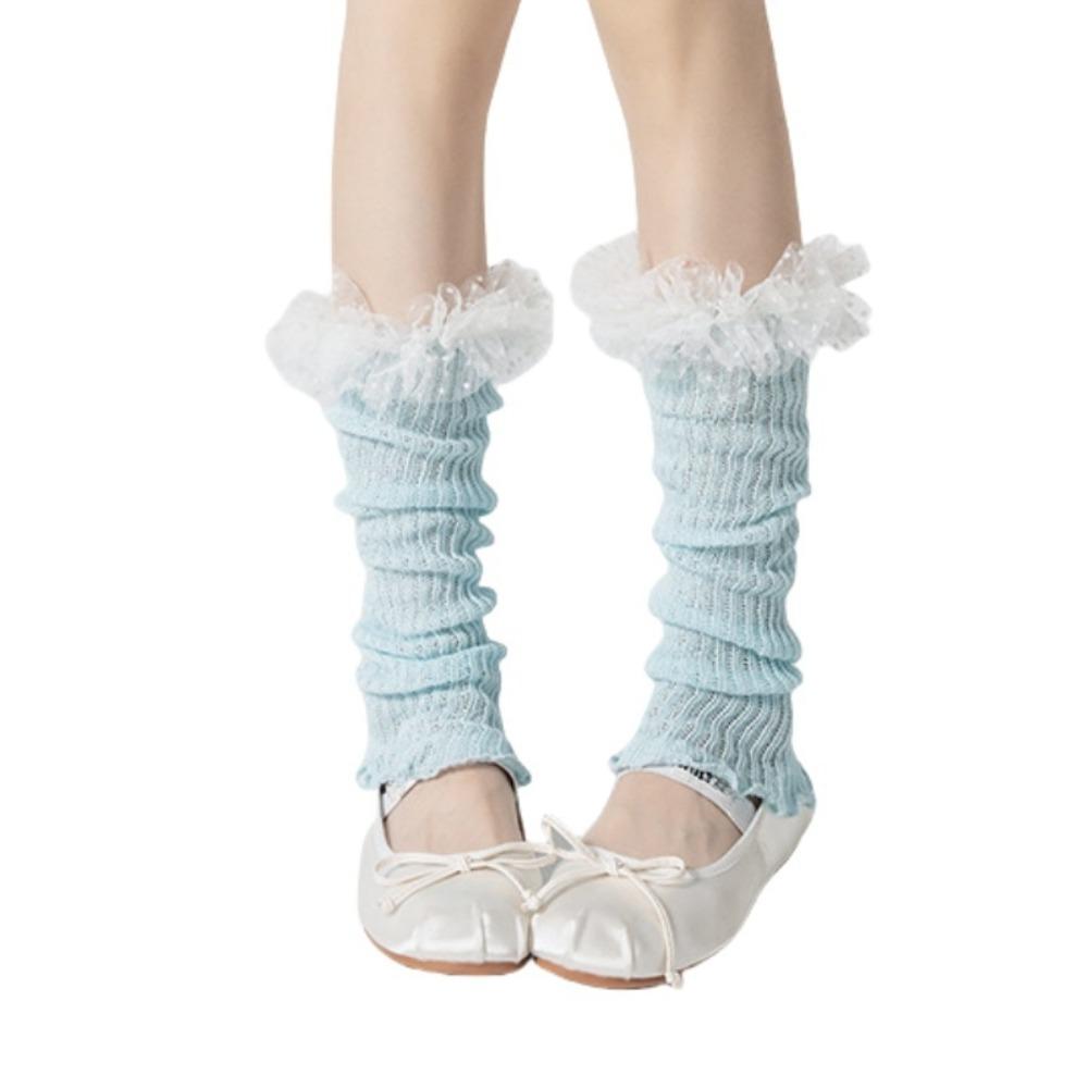 Хлопковые гольфы до колена с оборками в балетном стиле, носки с открытым носком, модная милая гетра, уличная одежда