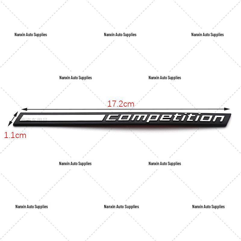 Compatible with BMW X1, MX3, MX4, MX5, MX6, M1, M3, M4, M5, M6 - Thunder Version Competition Car Emblem