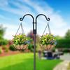 Rust-Proof Iron Shepherd Hook Double Garden Bracket