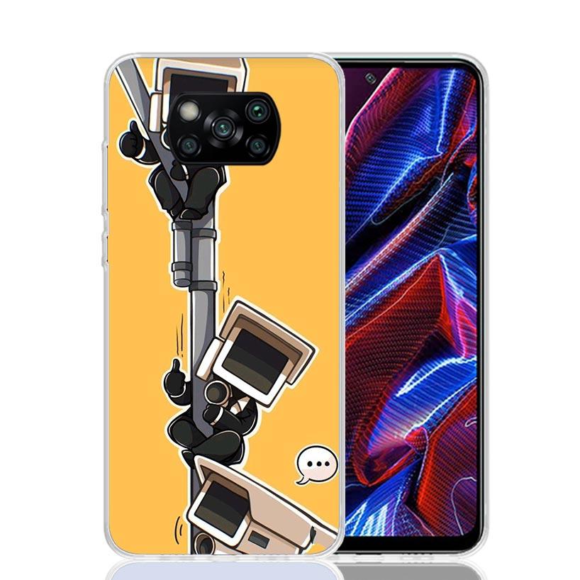 Чехол для мобильного телефона S-Skibidi Toilet для Xiaomi Poco F7 Ultra X7 X6 Pro X5 Redmi 15 15C 13 13C 12 12C 10 10A 10C 9 9A 9C 9T S