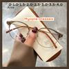 Round Myopia Glasses For Women Unisex Luxury Design Prescription Eyeglasses Vintage Metal Transparent Minus Diopter Eyewear