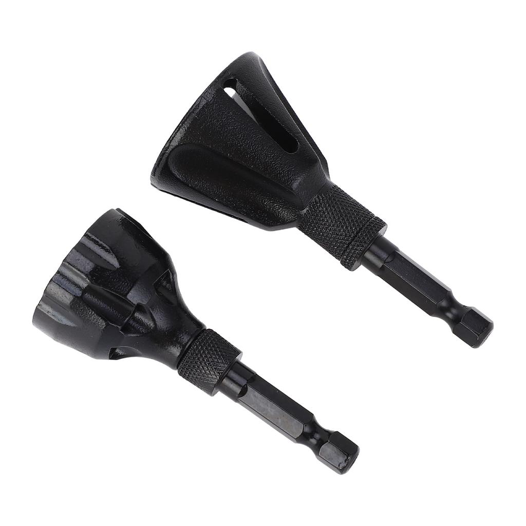 2 шт. Инструмент для снятия заусенцев и фасок Вольфрамовая сталь 3 зуба 1/4 дюйма шестигранный хвостовик Инструмент для удаления заусенцев с винтов от 3 до