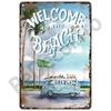 Metal Plate Home Wall Decor For Beach Bar Seaside House Surf Club Decorative Iron Painting Tin Sign Plaque Metal Sign Summer Art