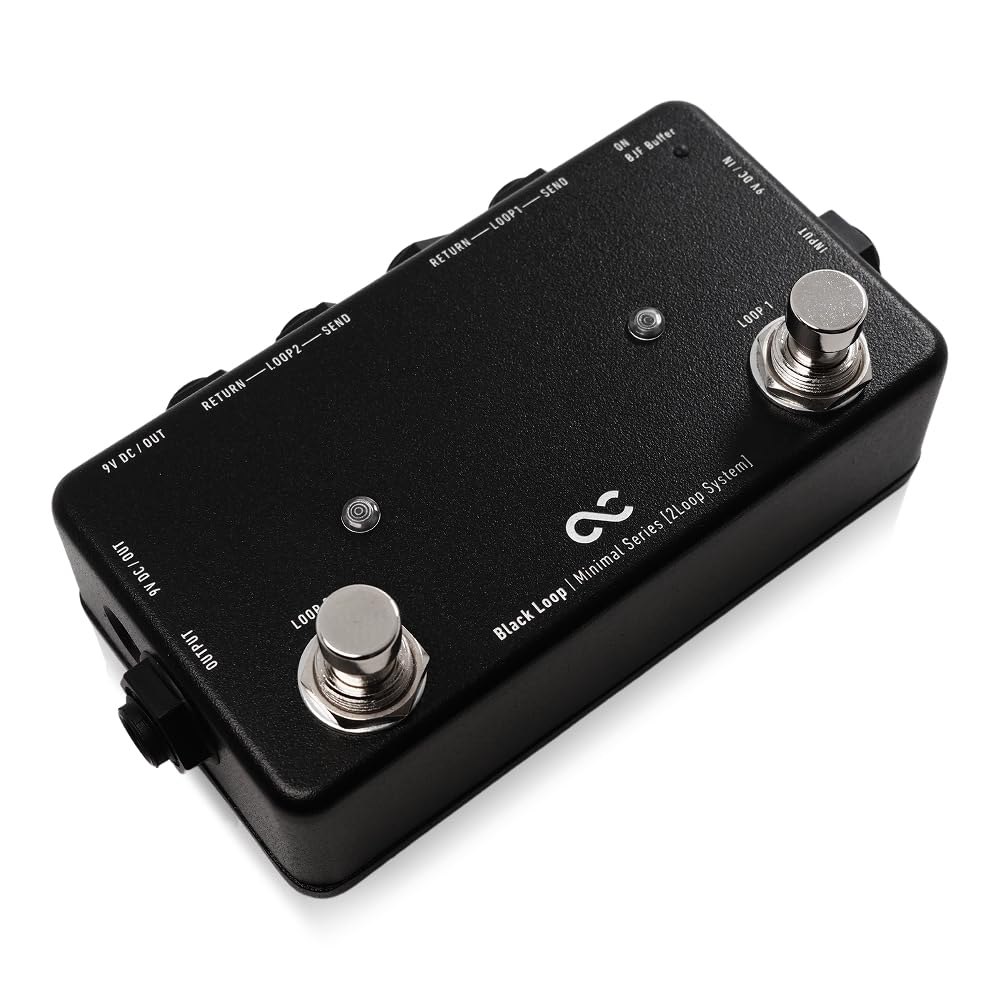 One Control Minimal Series Black Loop with BJF Buffer 2 Loop Switcher /