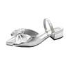 Fashion 2025 New Butterfly-knot Women Hot Selling Simple Fashion High Quality Simple and Elegant Slippers Sandals High Heel Ladies Shoe