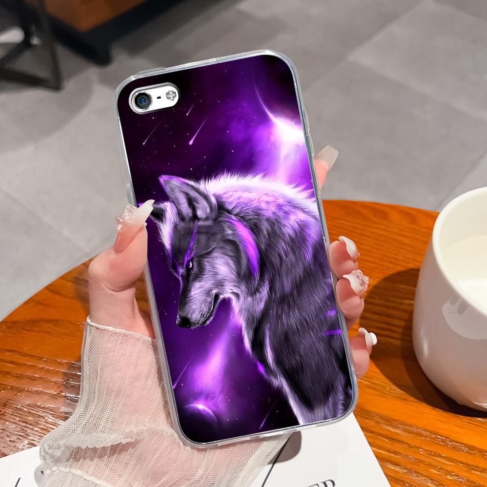 Для iPhone 4 5 5S 6 Plus Чехол для телефона Чернильная живопись Мягкая прозрачная силиконовая задняя крышка Для Apple iphone4 iphone5 5 S iphone6 6+ Funda