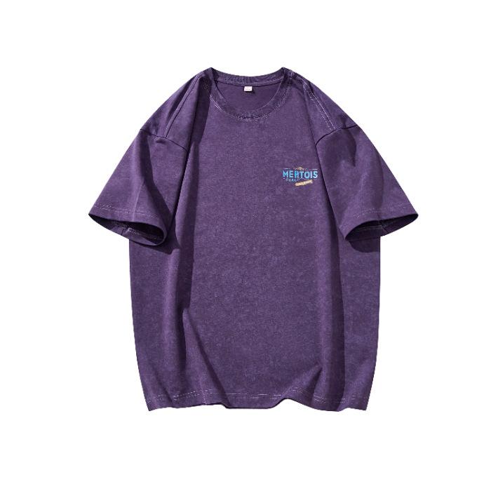 Новая американская футболка с коротким рукавом из чистого хлопка для мужчин на лето