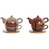 Teapot - HOME ESPRIT - 750 Ml - Dolomite - Multicolor - 2 Units