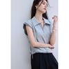 VICTORIA&VERA Женская клетчатая футболка с воротником для поездок на работу