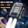 Multifunctional Pocket Torch Light Magnetic Flashlight Super Bright LED Powerful Linterna COB LED EDC Mini Keychain Flashlight