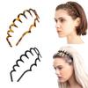 2Pcs Set Fashion Hair Bands for Women Non-slip Headband Wave Resin Simple Hair Hoop Face Wash HairBand Girl Hair Accessories
