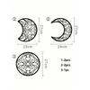 Islamic Metal Wall Art 5 Piece Crescent Moon Set Corrosion Resistant Home Decor Eid Gift