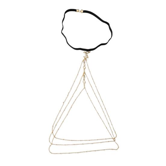 Сексуальная цепочка на бедро, женская регулируемая многослойная цепочка с бриллиантами, роскошная цепочка из золотисто-белого сплава для тела, аксессуар для ног