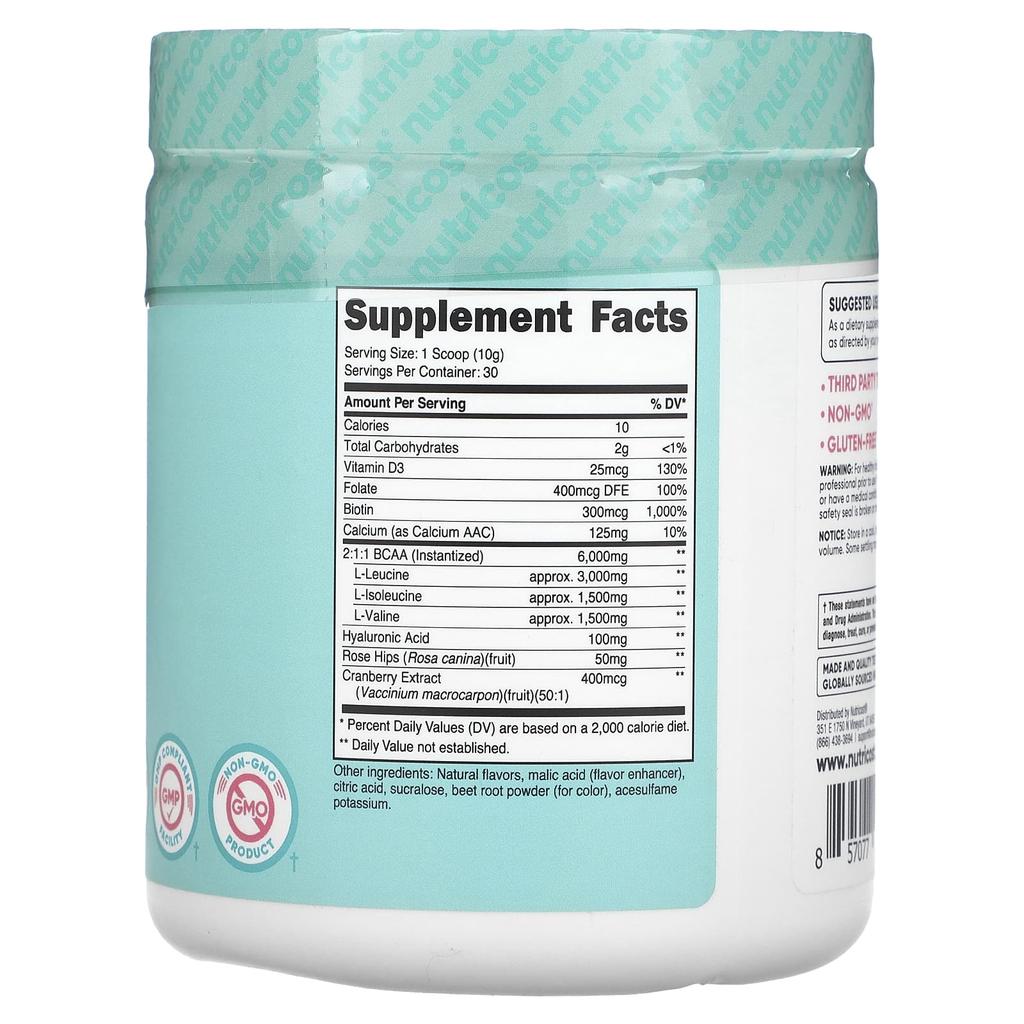 Women's, Hyaluronic Acid, Folic Acid, Biotin, Calcium, Bcaa, Watermelon, 288G(10.2Oz)