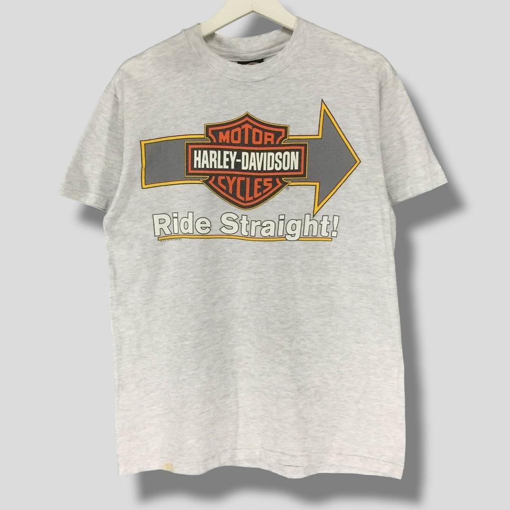 Vintage 90s Harley davidson motorcycles reno nevada T-Shirt collectible casual riders bikers shirt single stitch Small