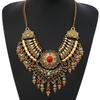 Ethnic European and American Retro Tassel Necklace Exaggerated Sweater Clavicle Chain