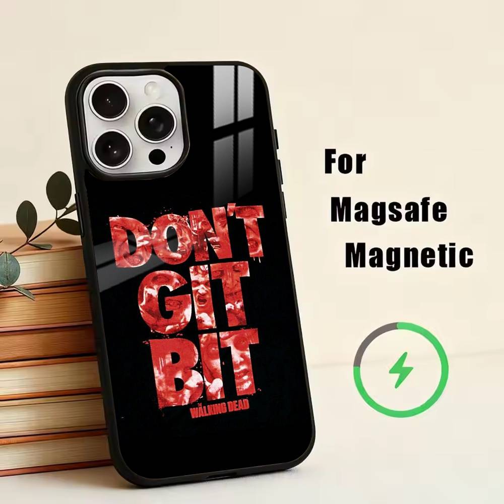 TWD-W-Walking D-Dead Phone Case For iPhone17,16,15,14,13,12,11 Plus,Pro Magnetic For Magsafe Wireless Charging