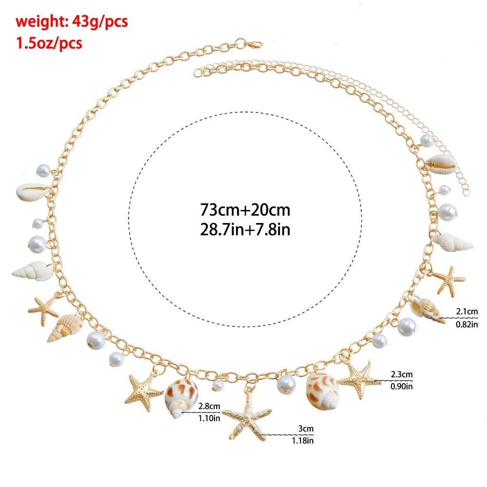 Imitation Pearl Waist Chain Bohemian Jewelry Accessories Fashion Body Chain  for Women