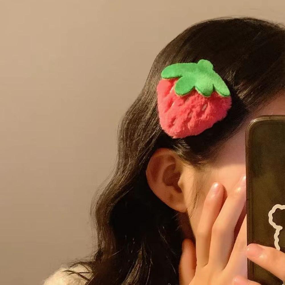 Фруктовые шпильки Клубника BB клипсы Новые аксессуары для волос Девочки
