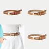 Womens Thin Pu Leather Belt With Pin Closure For Daily Wear And Business