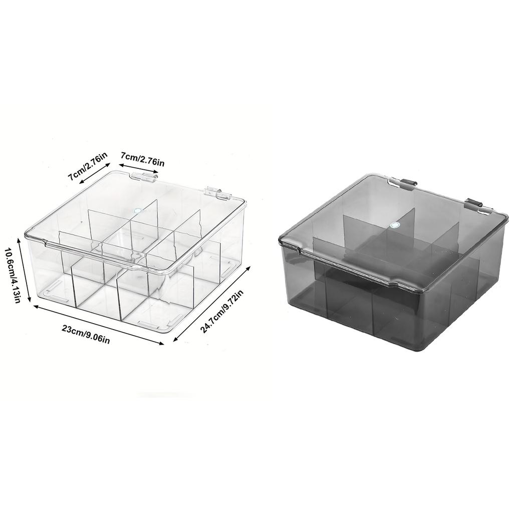1pc transparent/semi transparent black flip cover toy car model storage box, large capacity suitable for Hot Wheels display box