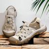 Outdoor Beach Shoes for Men Roman Shoes Breathable Comfy Sandals Non-Slip Mens Summer Footwear Casual Leather Male Casual Shoes