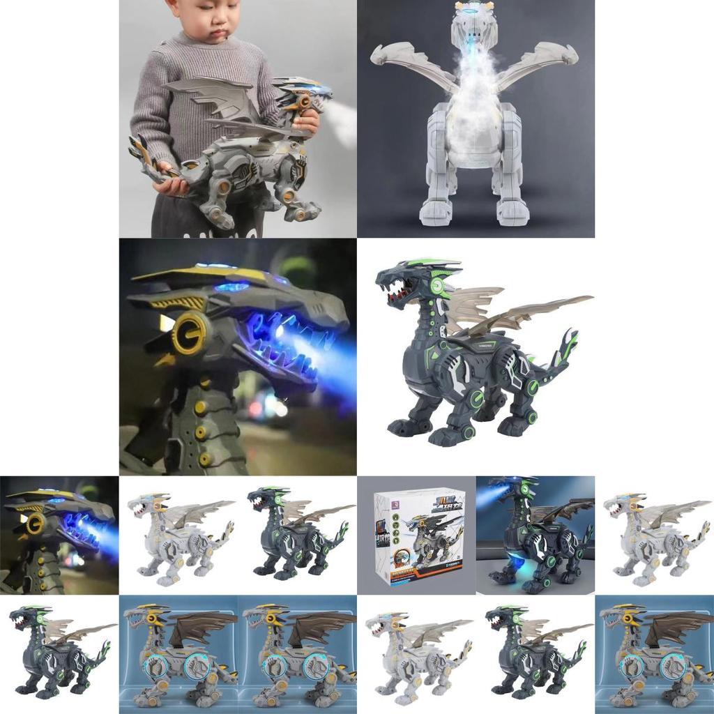 Большая игрушка динозавр Электрический Дракон с распылением для мальчиков