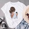 Graphic Tee Short Sleeve Coffee Love Style Trend Cute 90s Summer Top Print Ladies Female T Clothing Casual Women's Fashion T-shirt